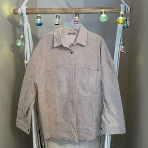 Womens- Medium- Copper Closet Tan Corduroy Look Shacket.